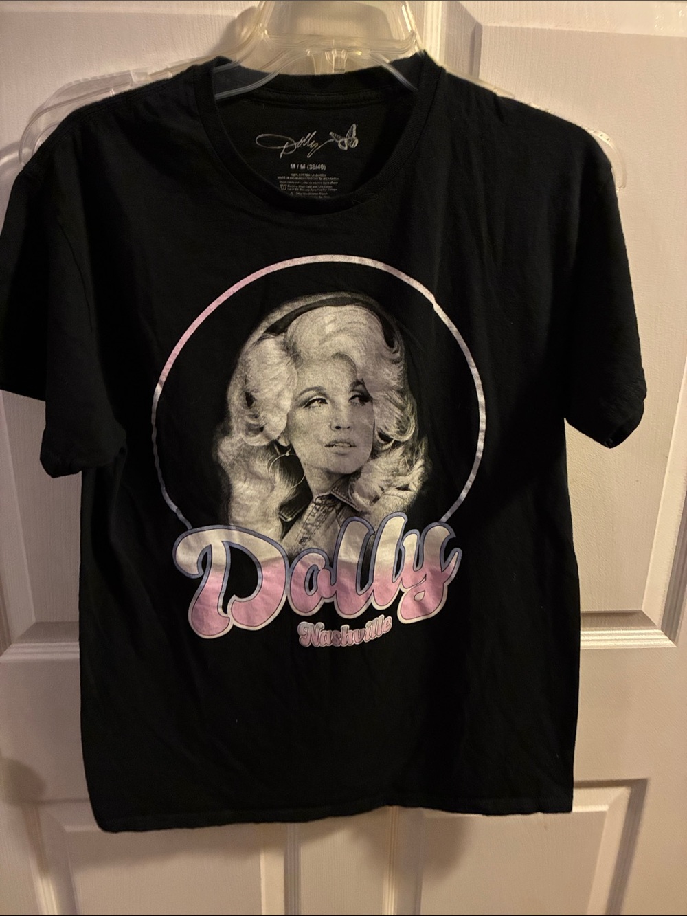 Dollcake Black & bubble gum Pink Dolly Graphic Tee-Nashville